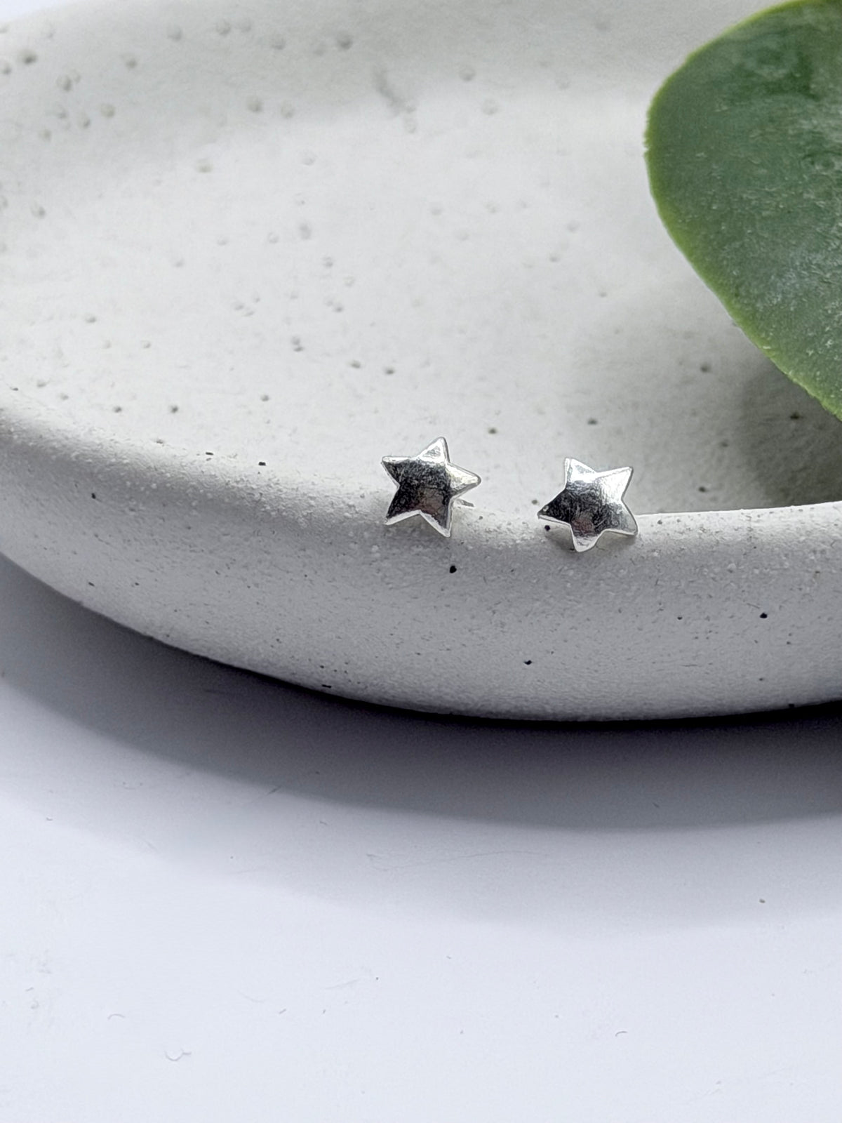 Sterling Silver Star Stud Earrings