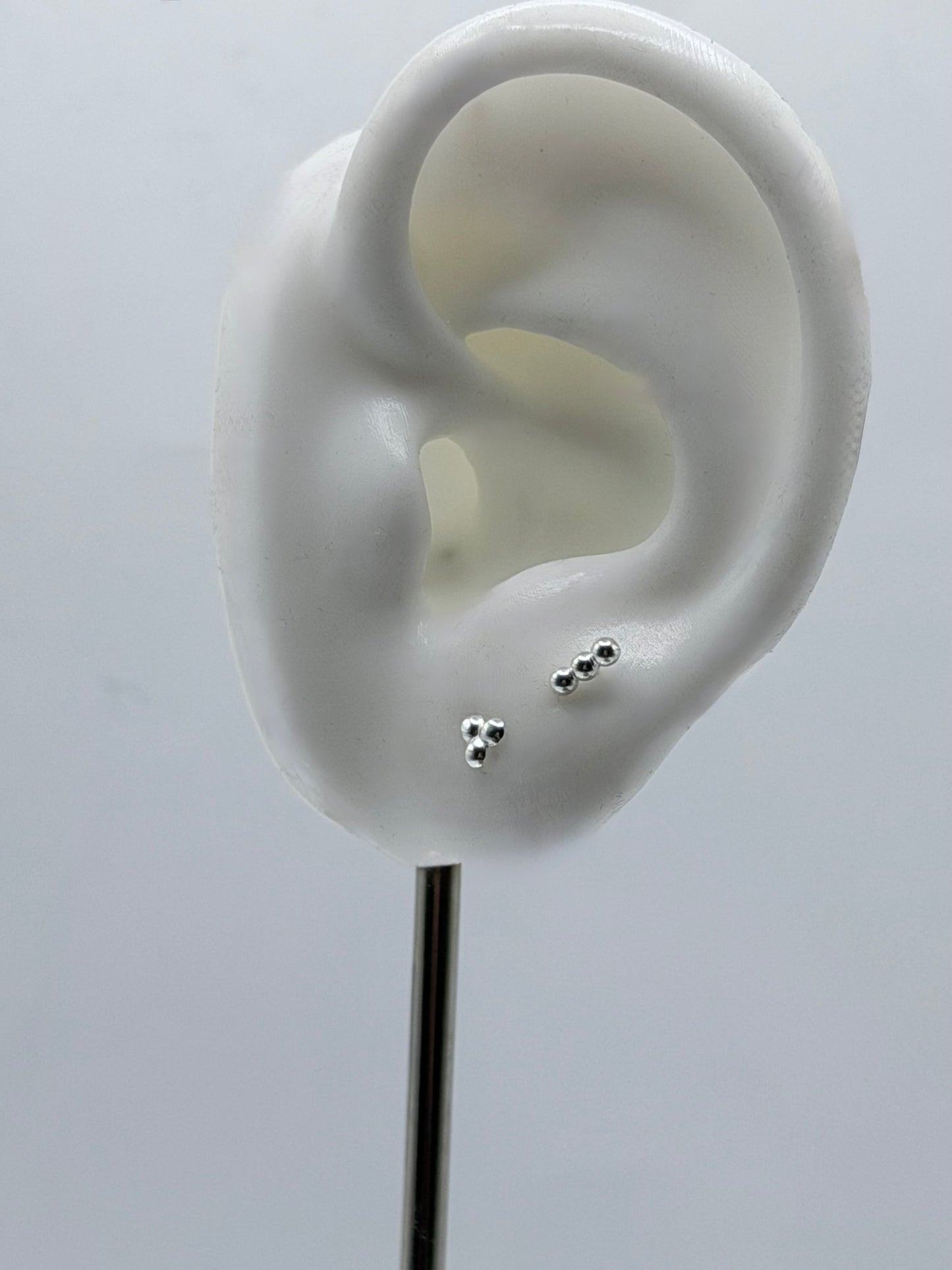 Sterling Silver Dot Stud Earrings