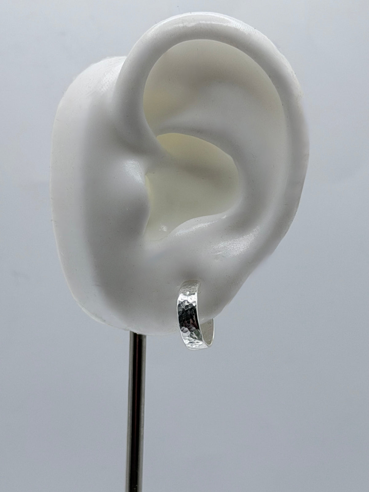 Sterling Silver Rays Hoop Earrings