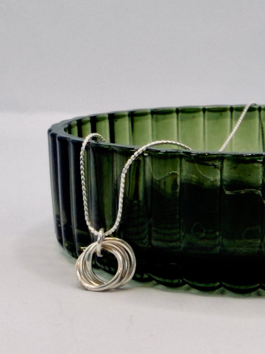 Sterling Silver Entwine Necklace