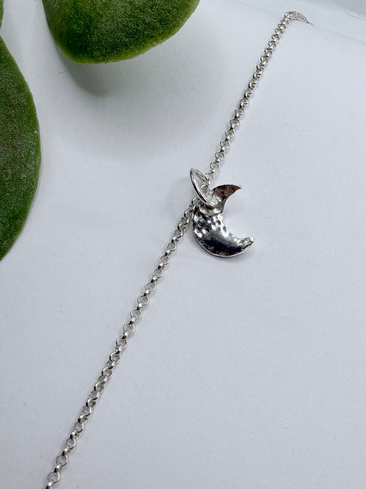 Sterling Silver New Moon Bracelet
