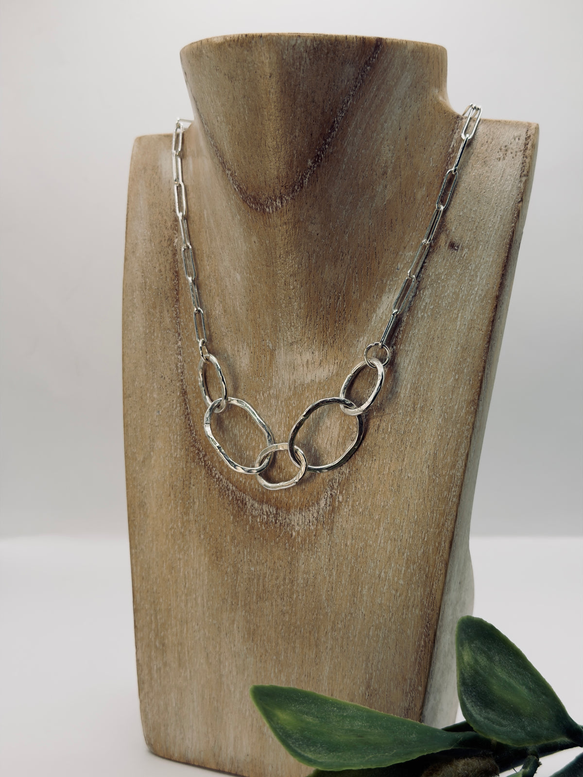 Sterling Silver Links Necklace