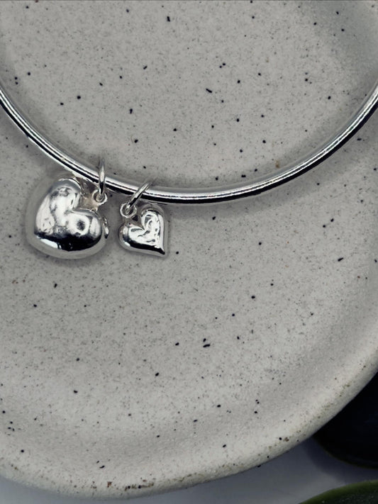 Sterling Silver Love Bangle