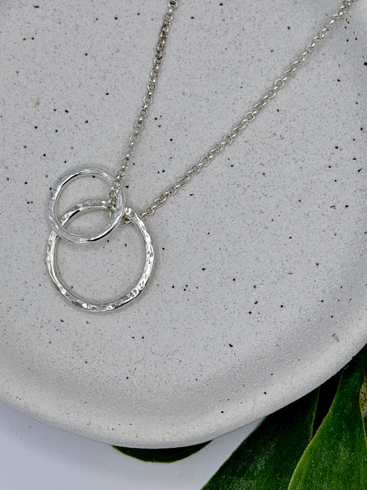 Sterling Silver Loops Necklace