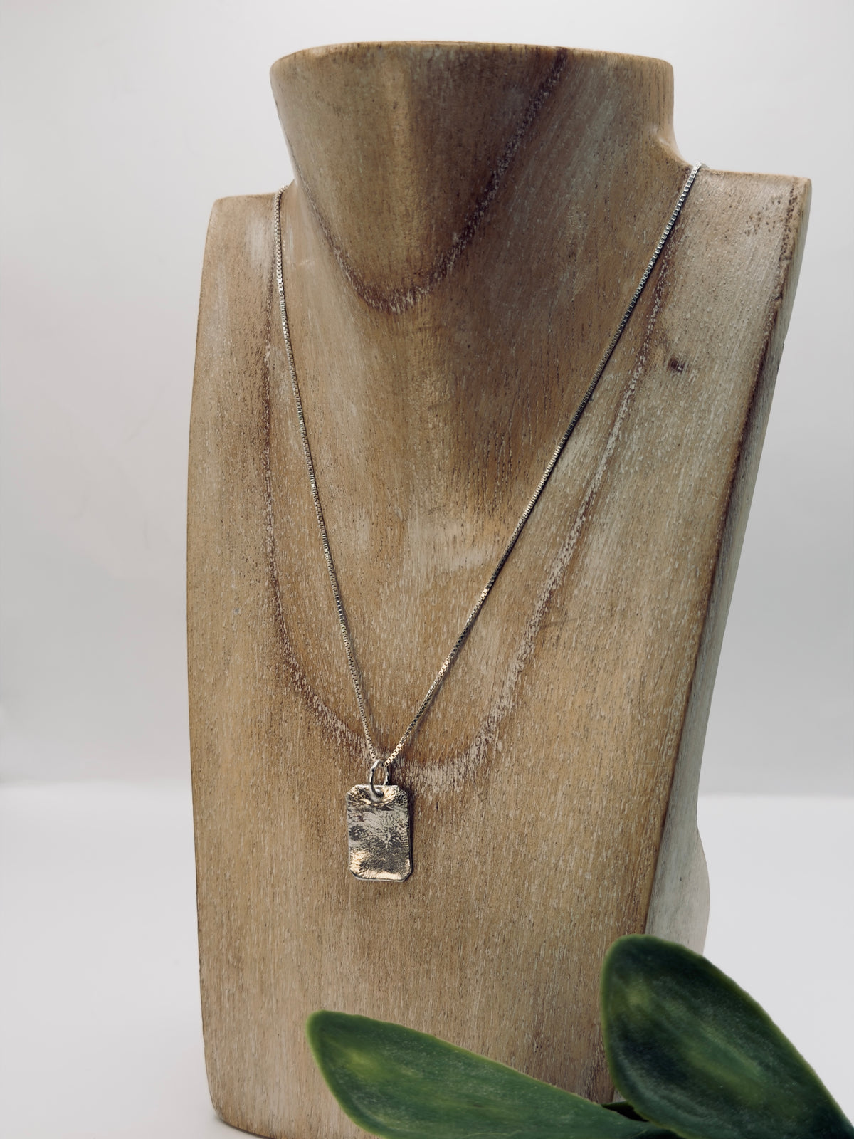 Sterling Silver Tag Necklace