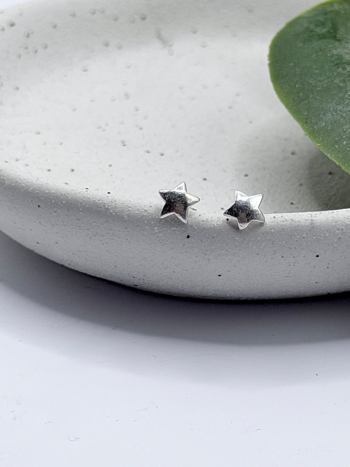 Sterling Silver Star Stud Earrings