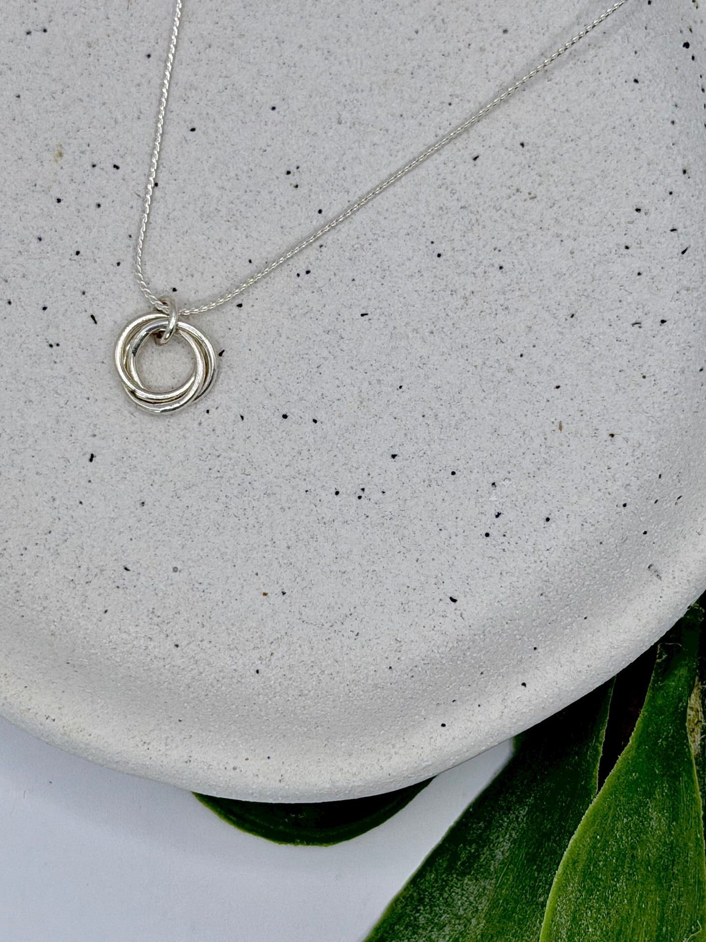 Sterling Silver Entwine Necklace