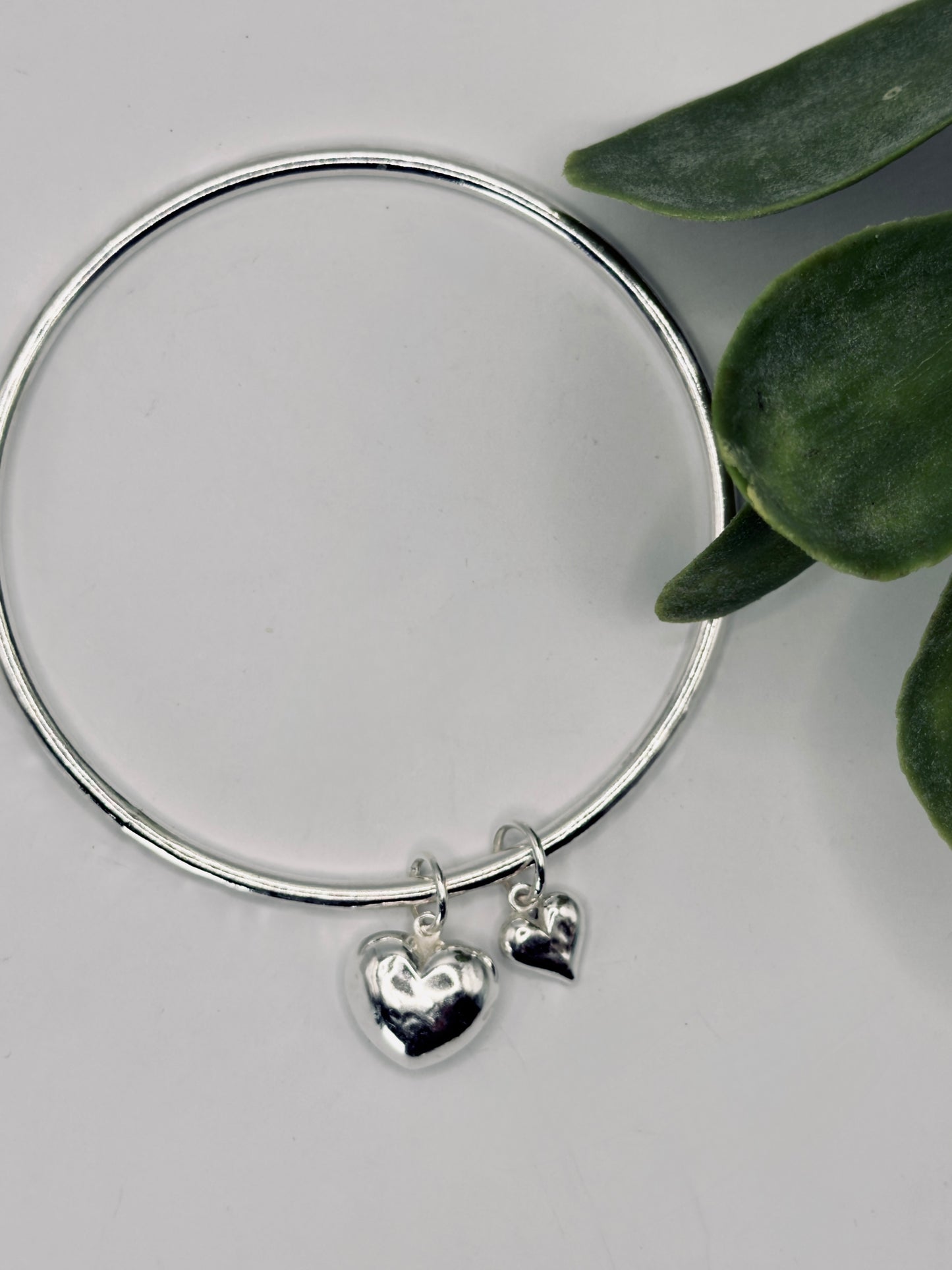 Sterling Silver Love Bangle