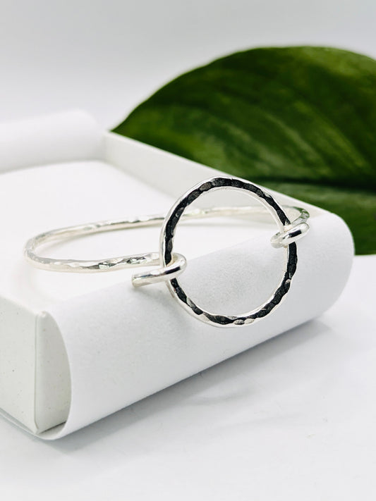 Sterling Silver Breathe Bangle