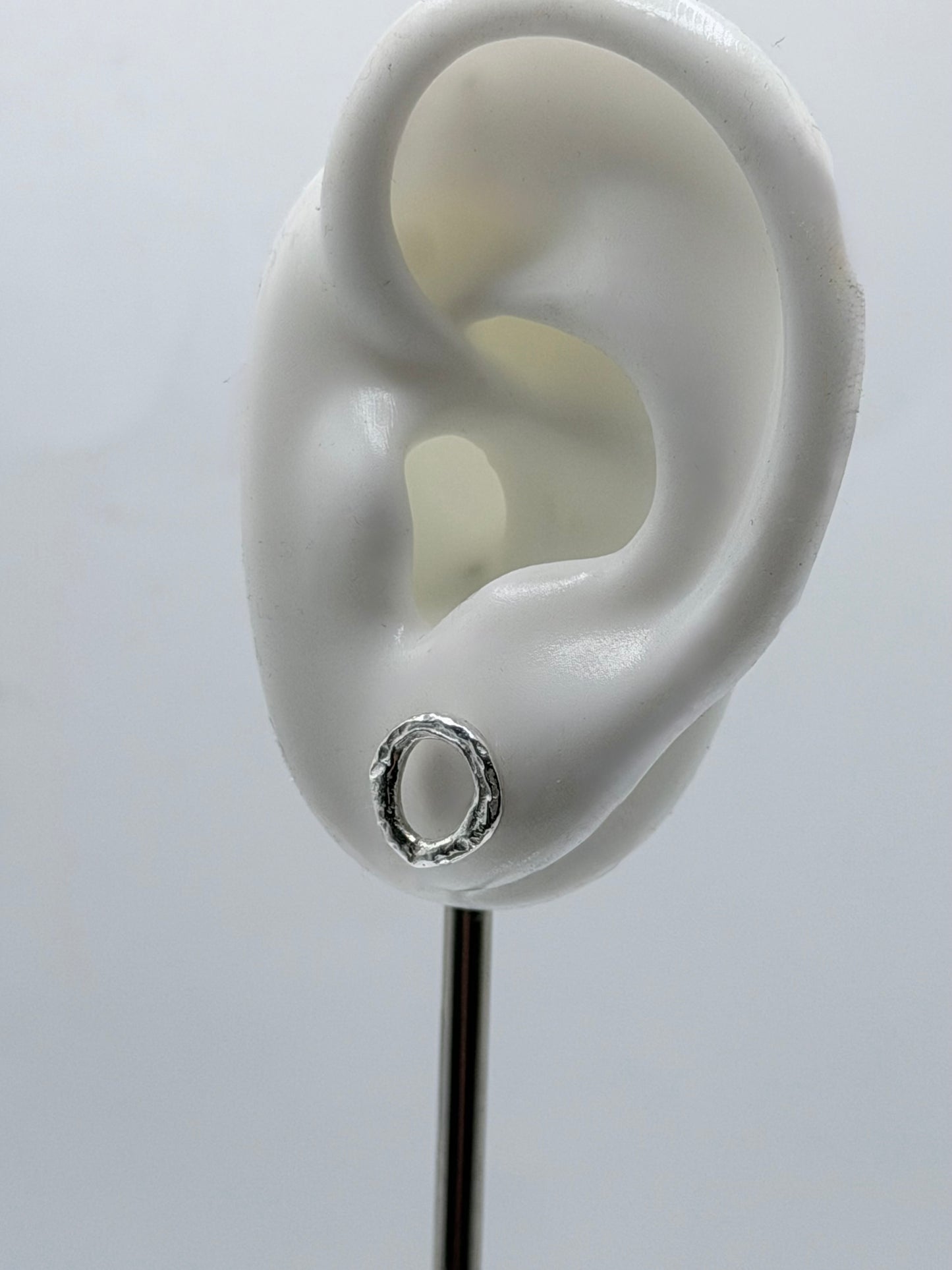Sterling Silver Halo 2 Stud Earrings