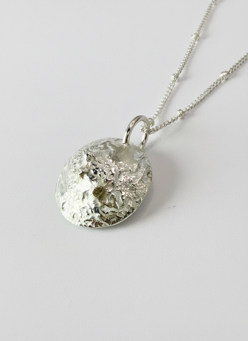 Sterling Silver Mini Moon Necklace