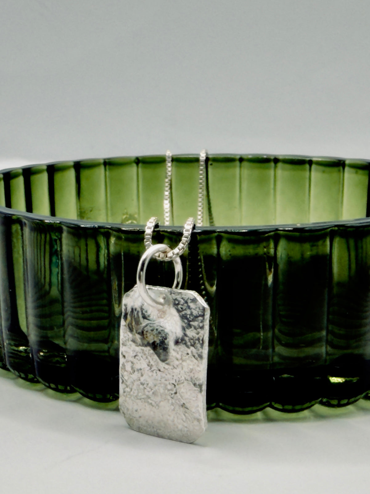 Sterling Silver Tag Necklace