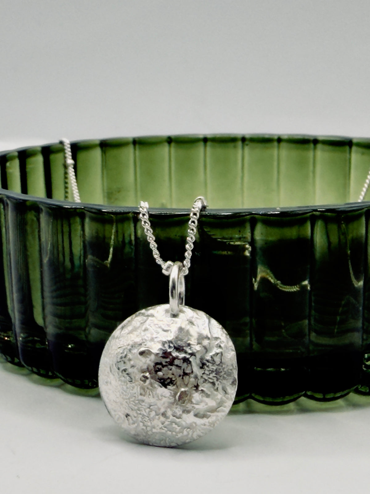 Sterling Silver Mini Moon Necklace
