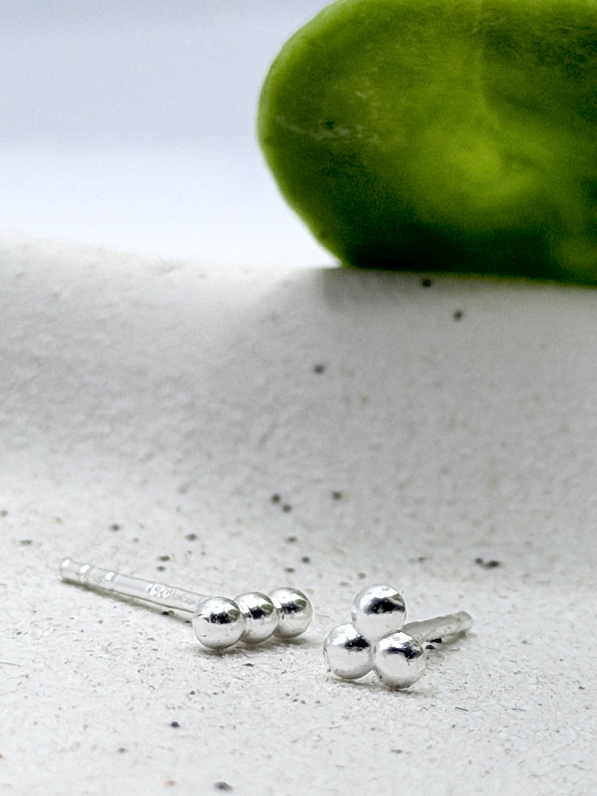 Sterling Silver Dot Stud Earrings