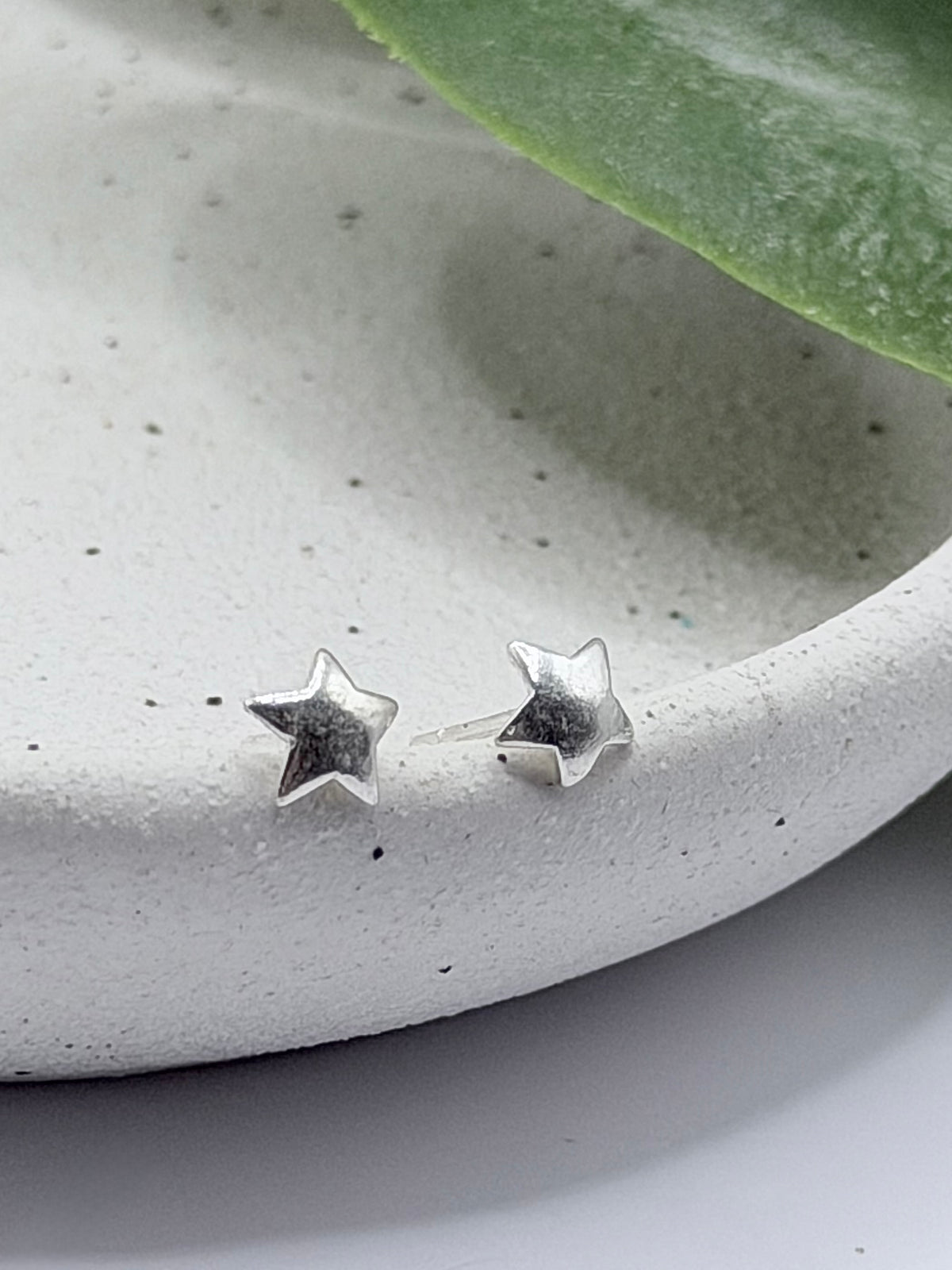 Sterling Silver Star Stud Earrings