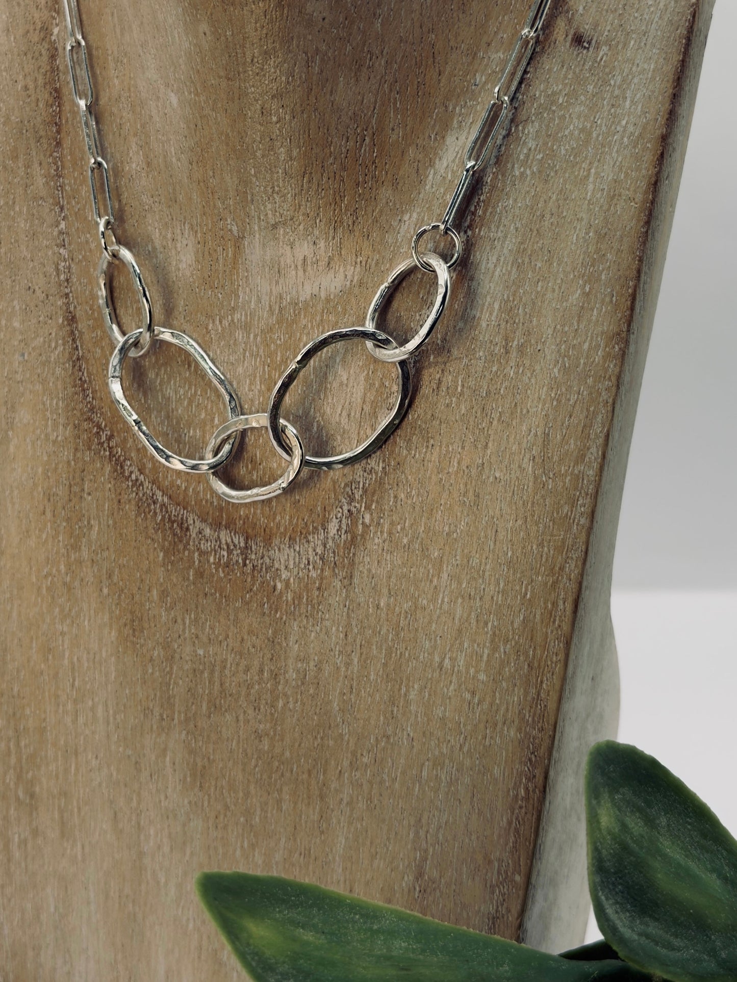 Sterling Silver Links Necklace