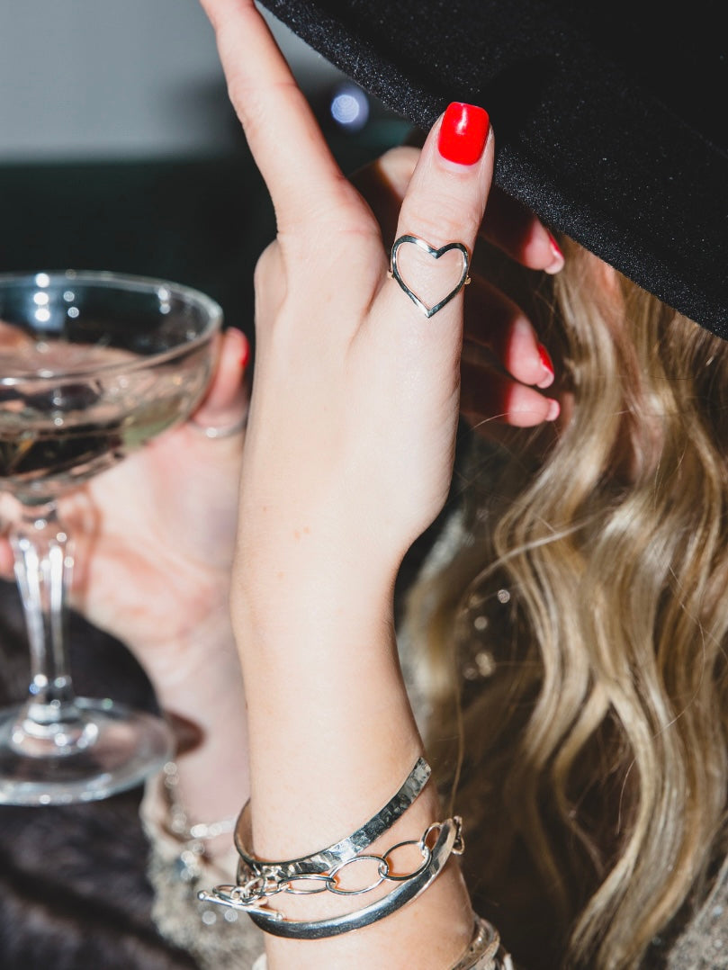 Sterling Silver Love Heart Ring