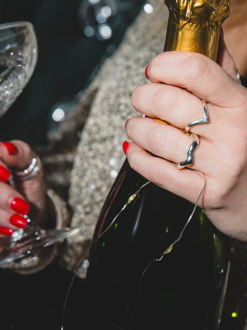 Sterling Silver Ebbs Ring