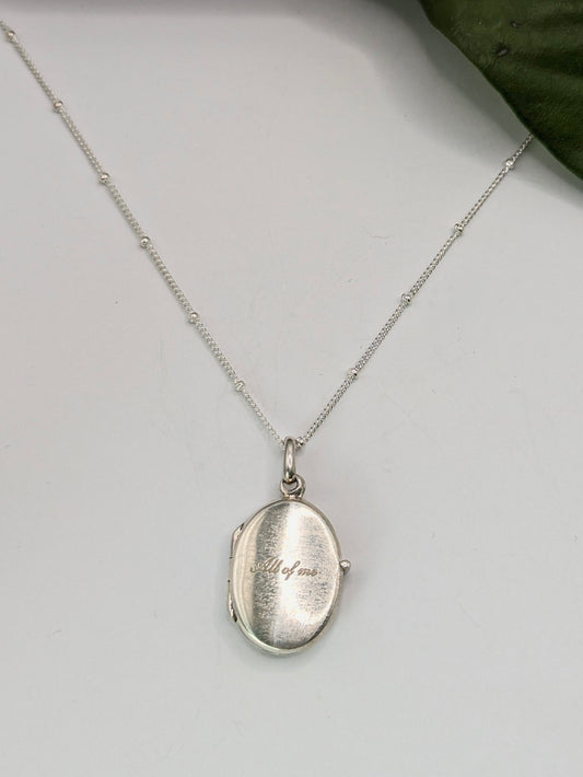 Sterling Silver Locket Necklace