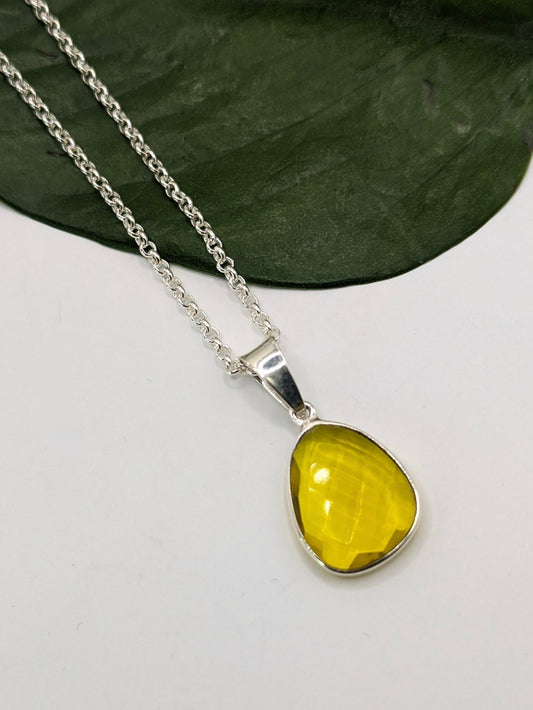Sterling Silver Citrine Necklace