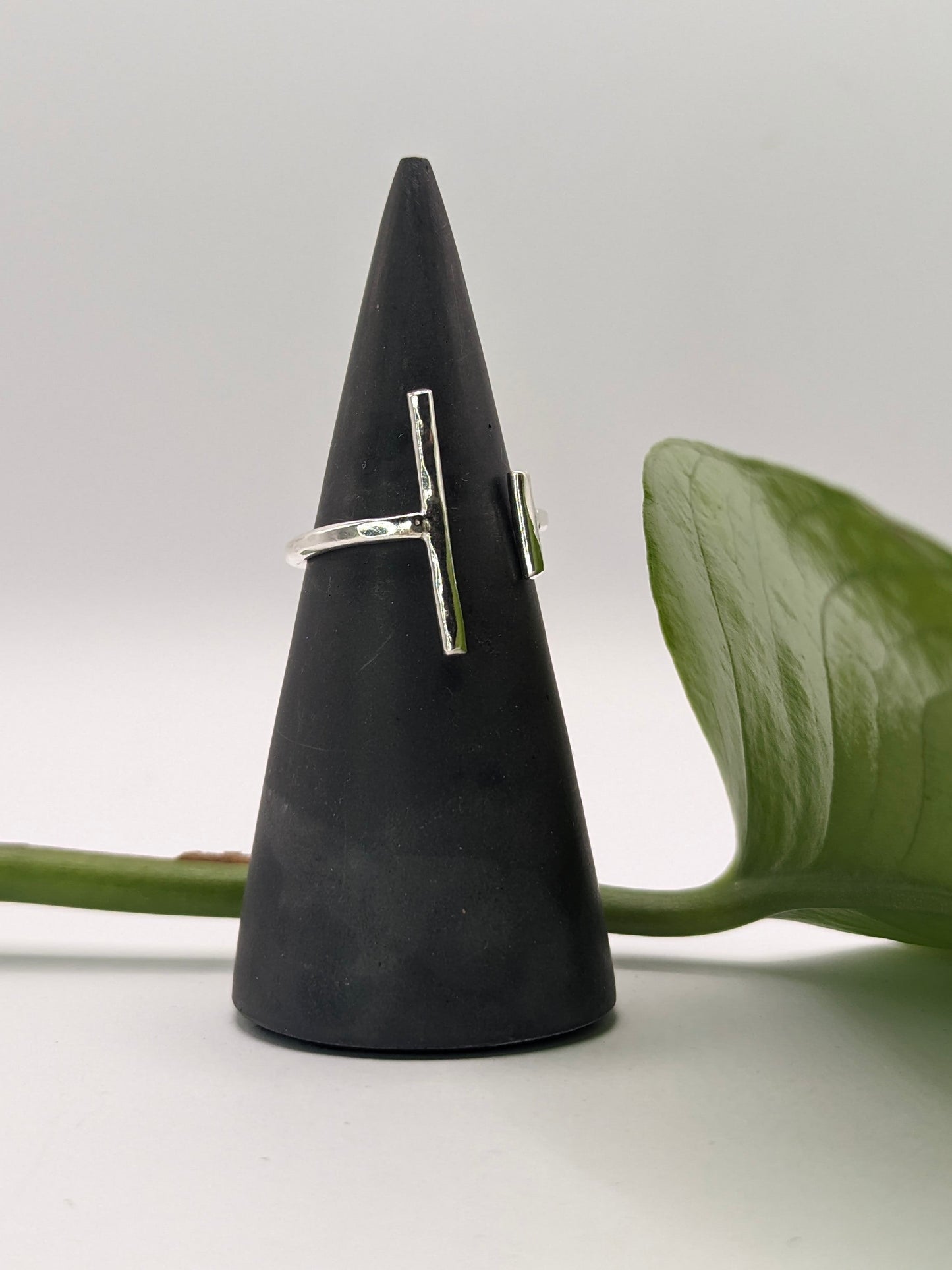 Sterling Silver Yin + Yang Ring