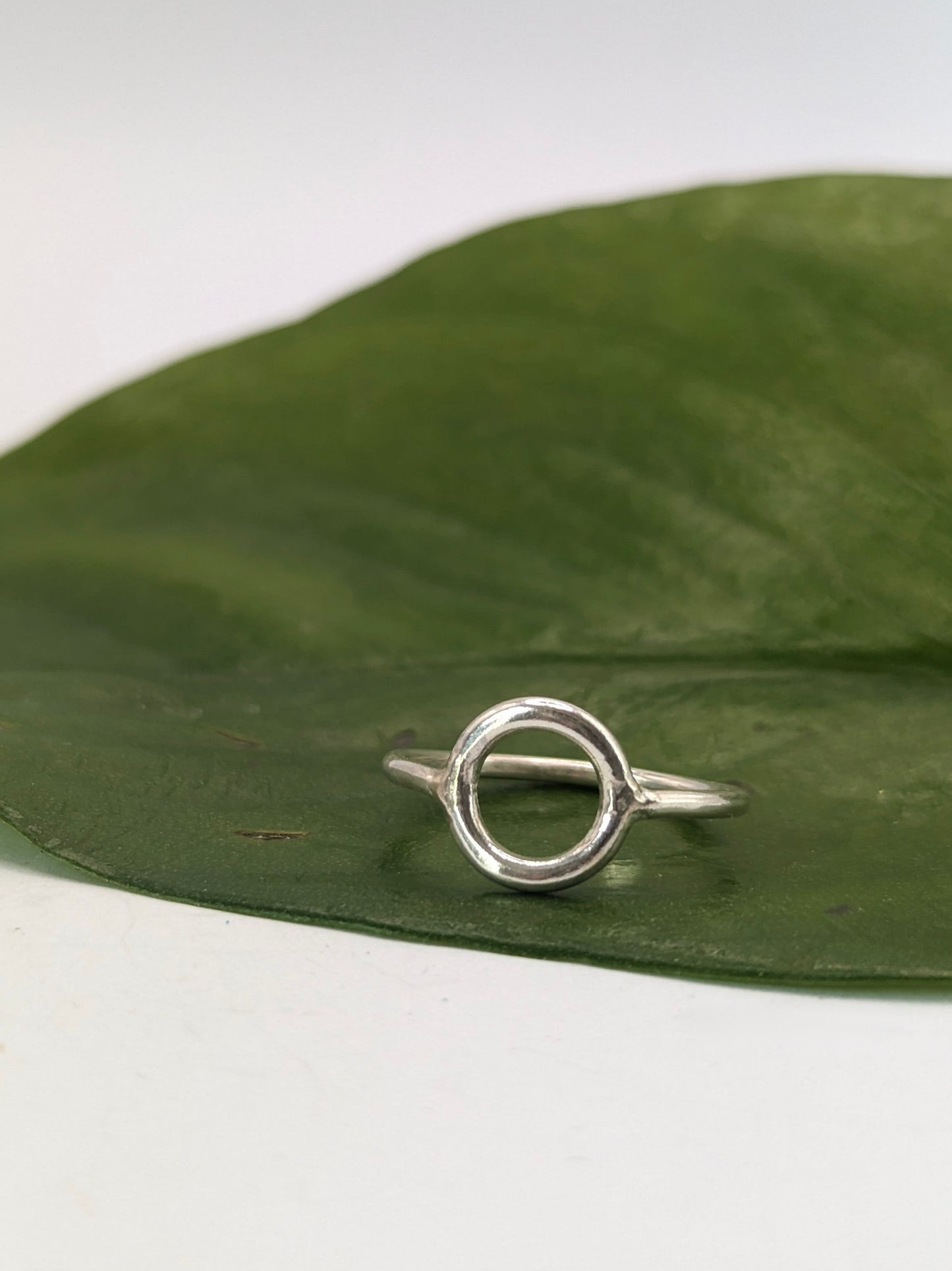 Sterling Silver Mini Karma Ring