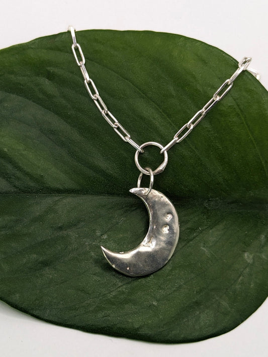 Sterling Silver Lunar Necklace
