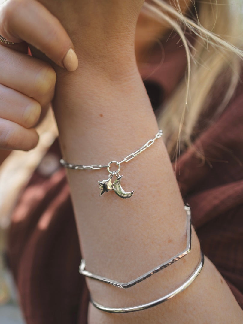 Sterling Silver Midi Stacker Bangle