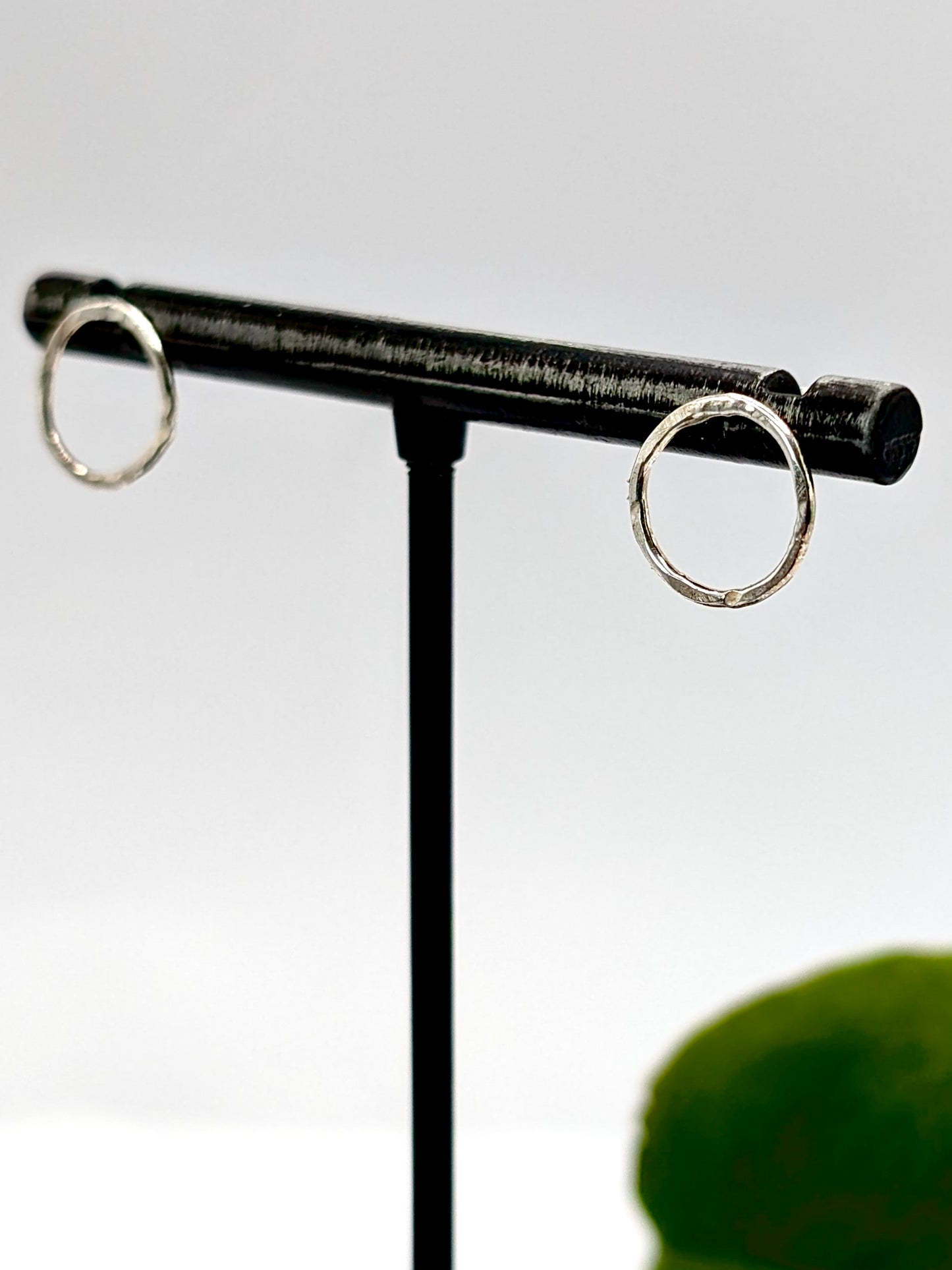 Sterling Silver Karma 2 Stud Earrings