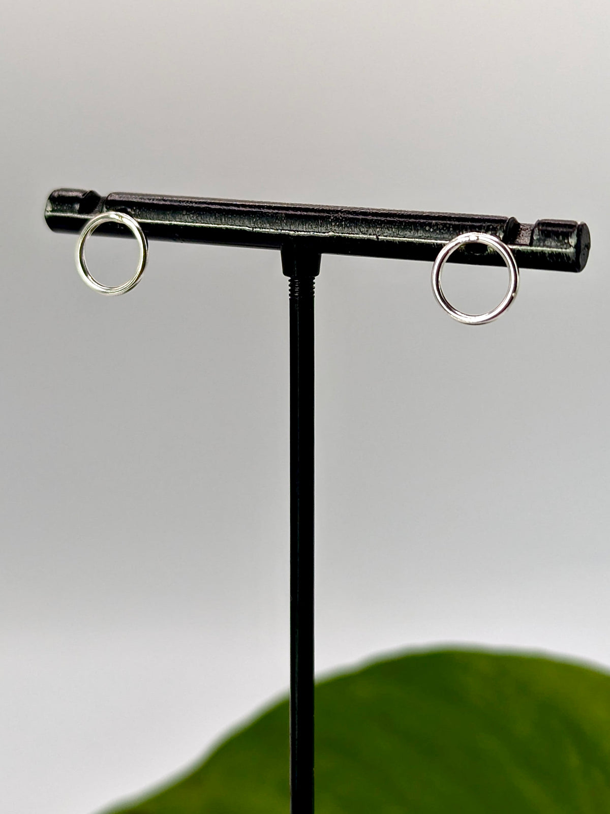 Sterling Silver Karma Stud Earrings