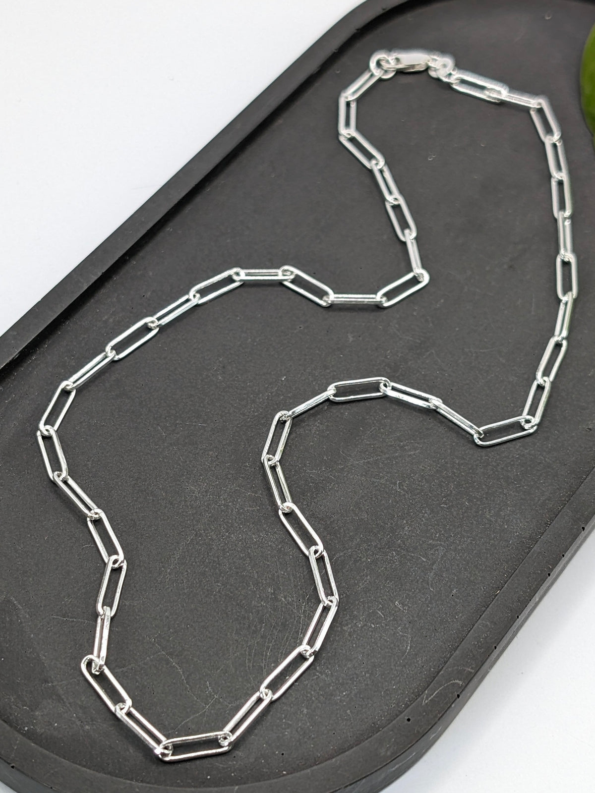 Sterling Silver Paperclip Necklace