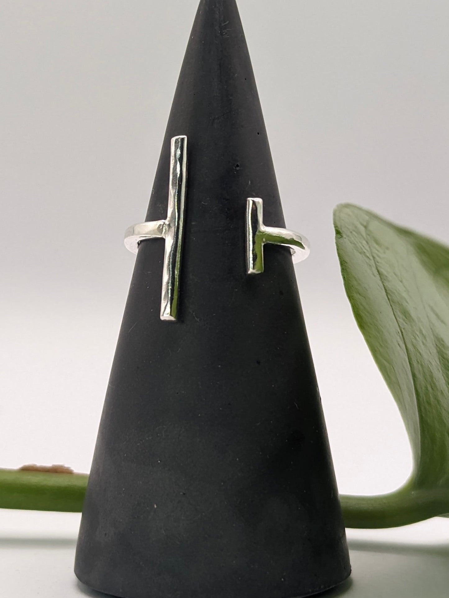 Sterling Silver Yin + Yang Ring