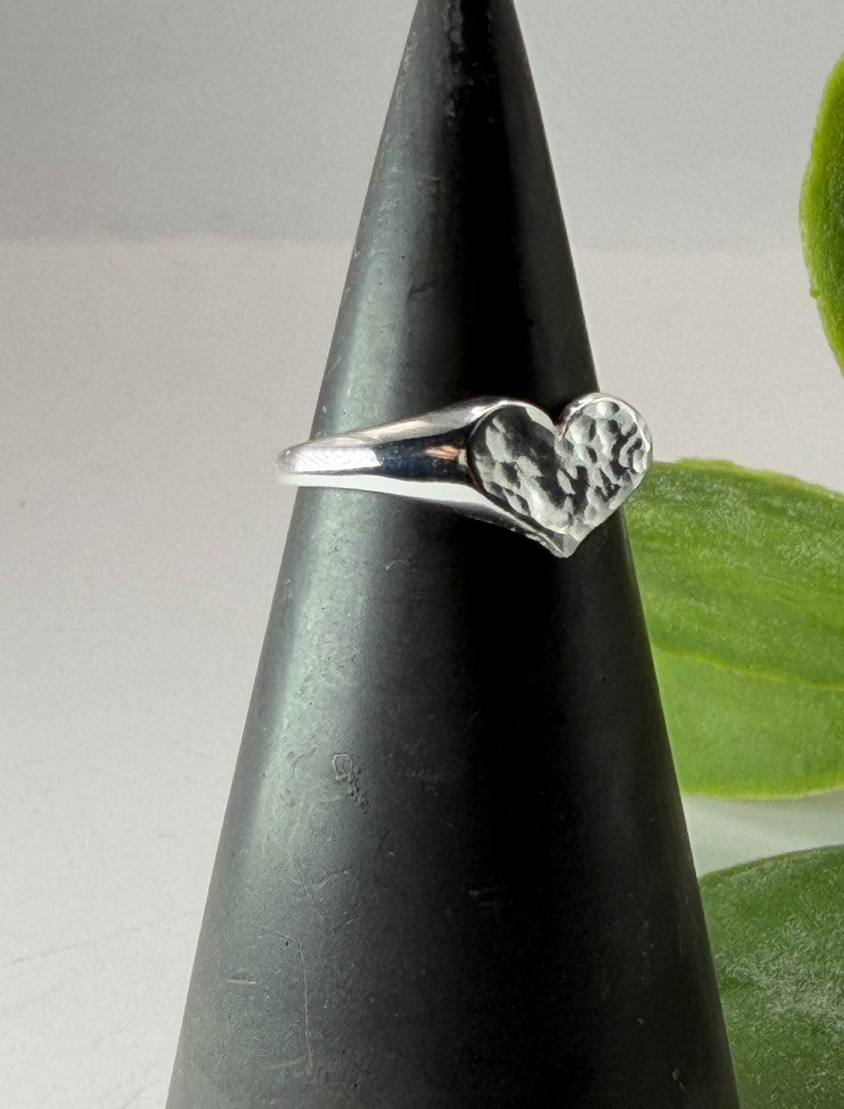 Sterling Silver Heart Signet Ring