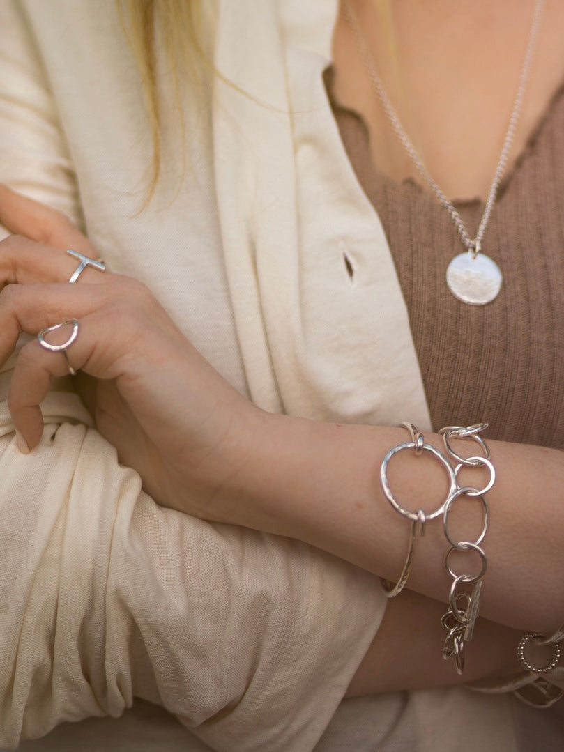 Sterling Silver  Maxi Links Bracelet