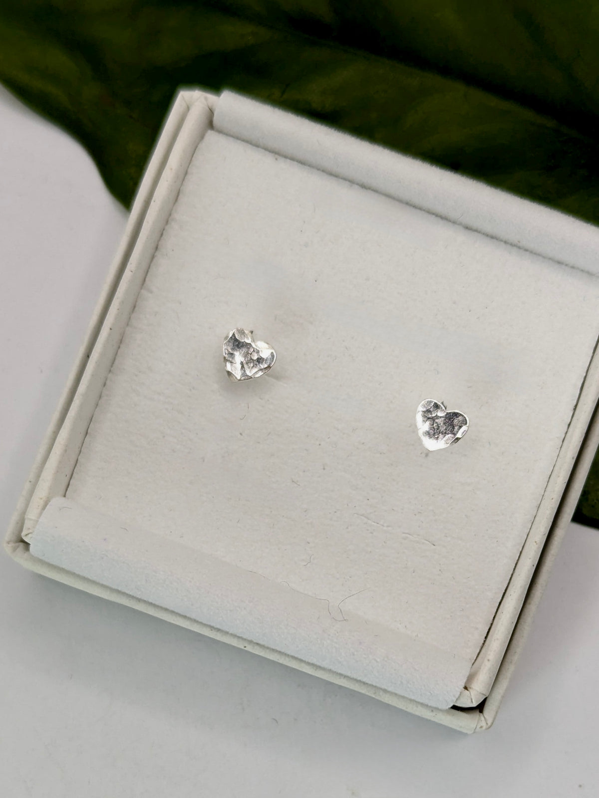 Sterling Silver Mini Heart Stud Earrings