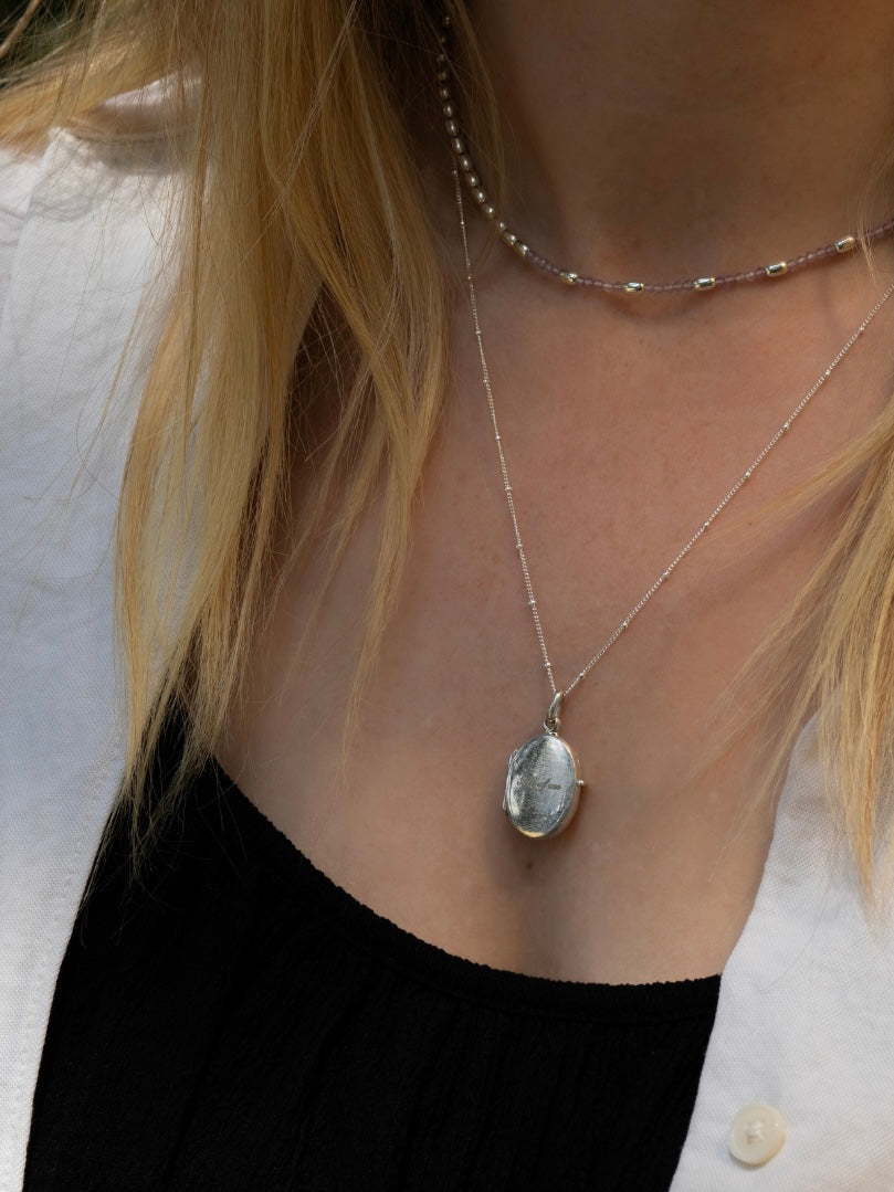 Sterling Silver Locket Necklace