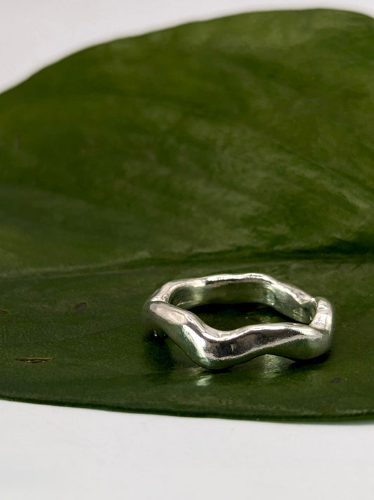 Sterling Silver Ebbs Ring