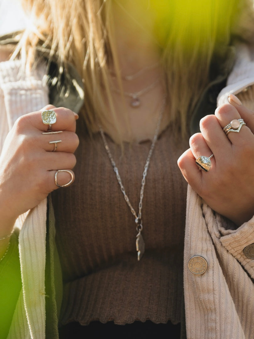 Sterling Silver Maxi Karma Ring