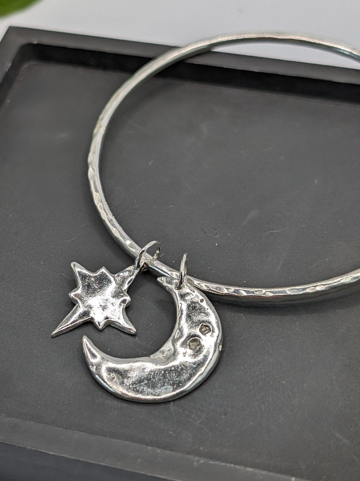 Sterling Silver Celestial Bangle