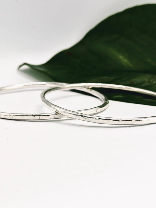 Sterling Silver Midi Stacker Bangle