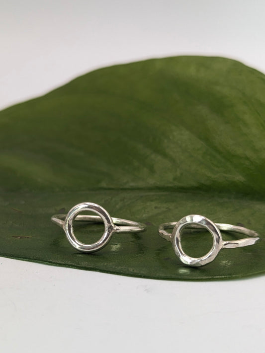 Sterling Silver Mini Karma Ring