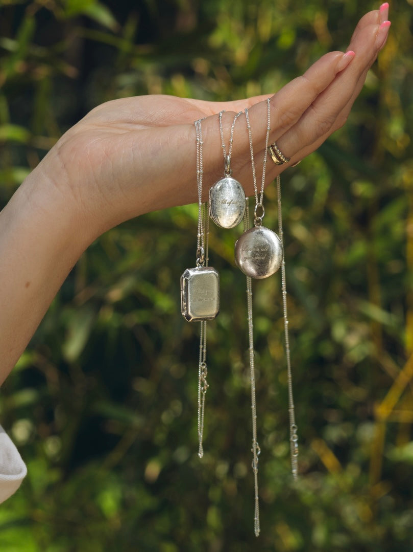 Sterling Silver Locket Necklace