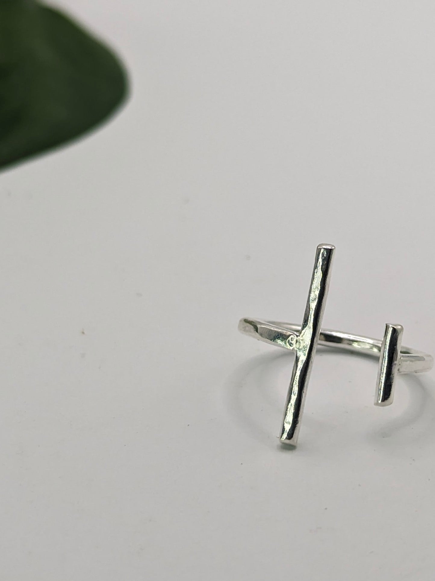 Sterling Silver Yin + Yang Ring