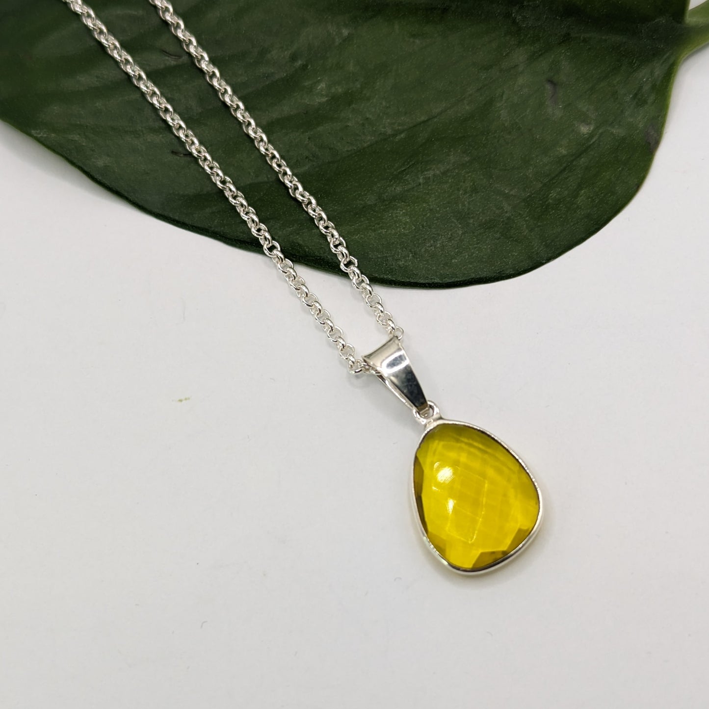 Sterling Silver Citrine Necklace