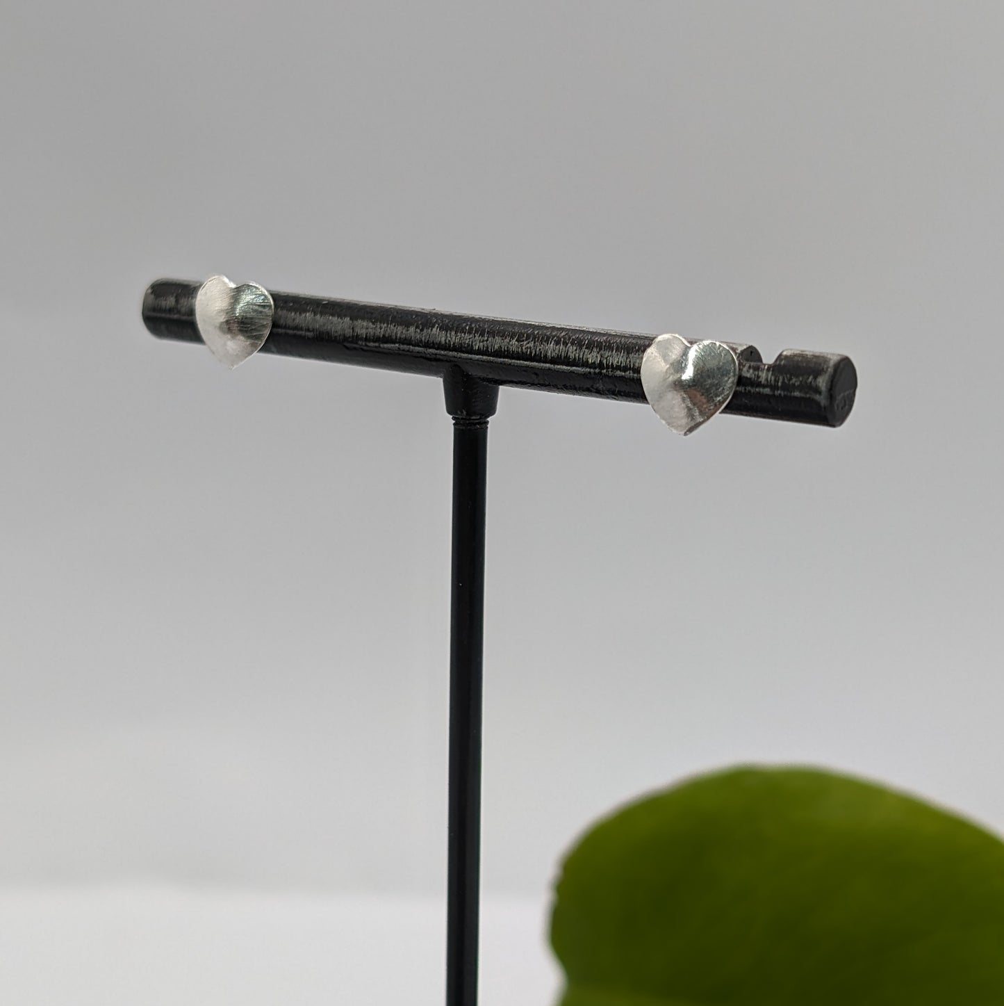 Sterling Silver Heart Stud Earrings