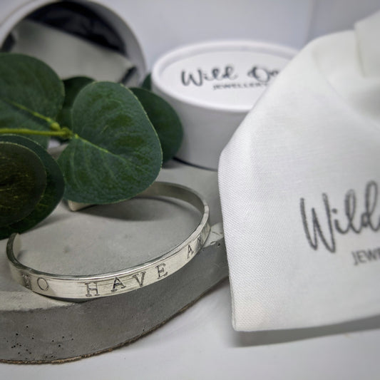 Sterling Silver Hand Stamped Keepsake