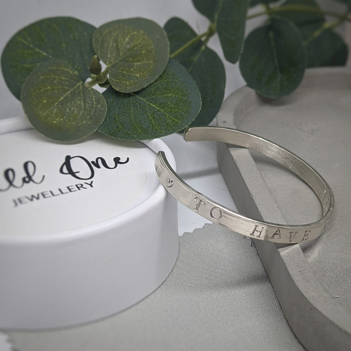 Sterling Silver Hand Stamped Keepsake